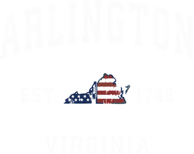 Arlington Virginia Va Vintage American Flag Sports Design Tote Bag