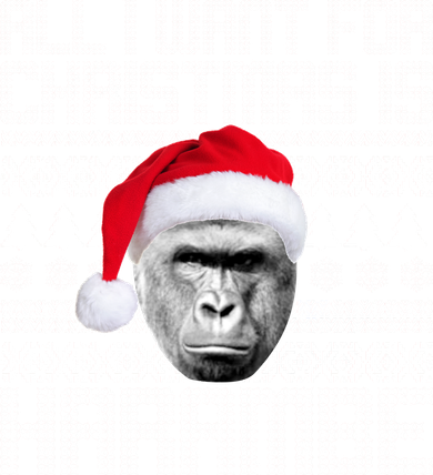 All I Want for Christmas is Harambe Ugly Sweater Design Polo