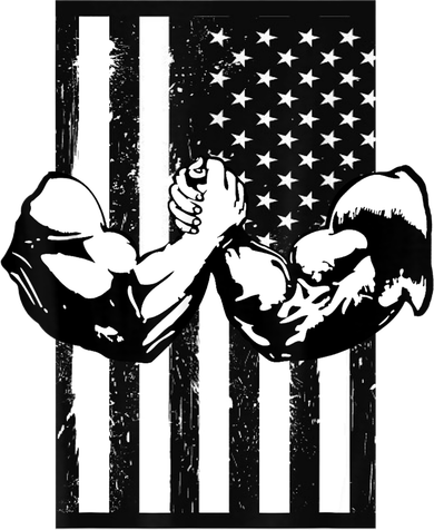 Arm Wrestling Gift USA Flag Armwrestling Sports Power Gift Idea Gift Baby Bodysuit
