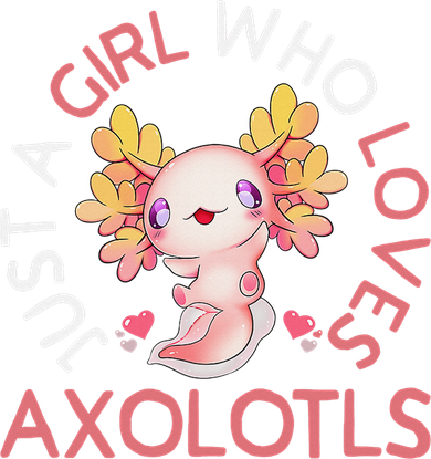 Axolotl  Who Loves Axolotls Cute Teen Girls Pink  Kids Hoodie