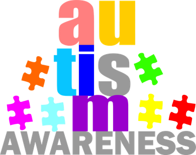 Autism Awareness Logo Santa Hat