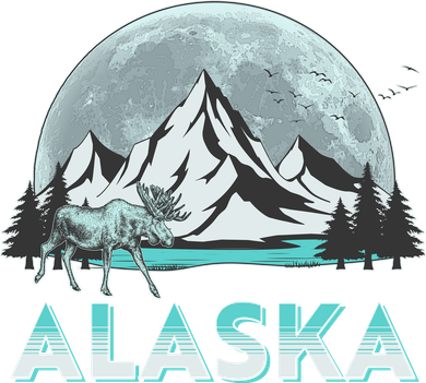 Alaska Wilderness Moose Moon Doggie Tank