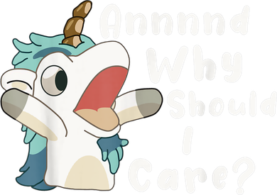 And Why Should I Care? Funny Sarcastic Unicorn Tote Bag