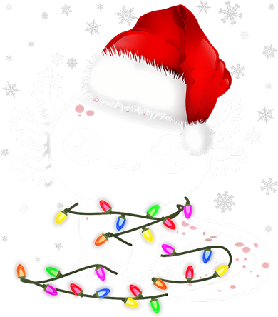 Axolotl Xmas Hat Santa Tree Cute Funny Christmas Pajama Sweatshirt