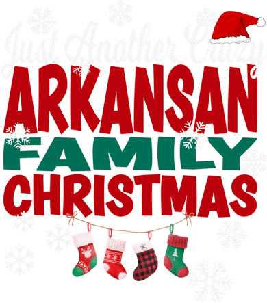 Arkansas Xmas Just Another Crazy Arkansan Family Christmas Cool Gift Women's Hoodie