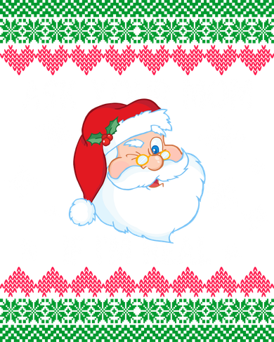 Ask your Mom if I'm Real Santa Claus Ugly X-Mas Coaster