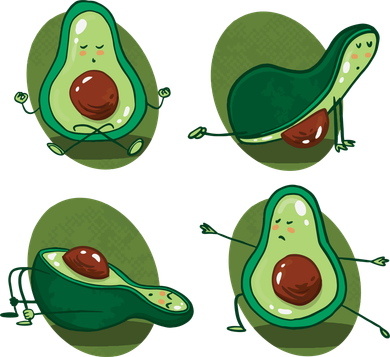 Avocado Yoga Toddler Hoodie