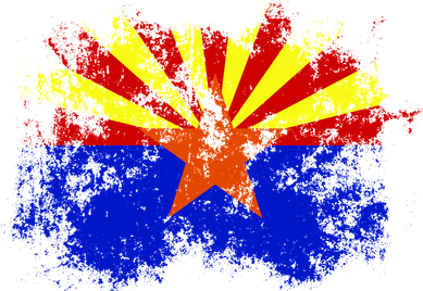 Arizona State Flag Grunge Mousepad