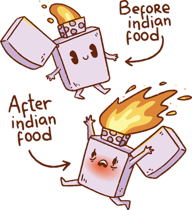 Before And After Indian Food Funny Women's T-Shirt