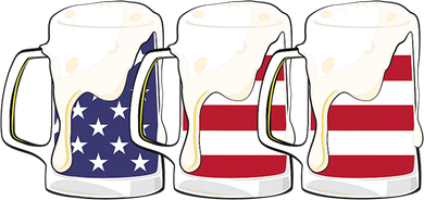 Beer American Flag Shirt 4th Of July Men Women Merica USA Beanie