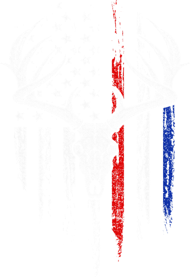 Bowhunting American Flag USA Bow Whitetail Deer Hunter Gift Doddie Hoodie