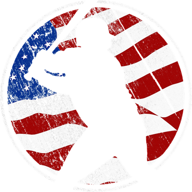 Baseball American Flag Vintage Baseball Toddler T-Shirt