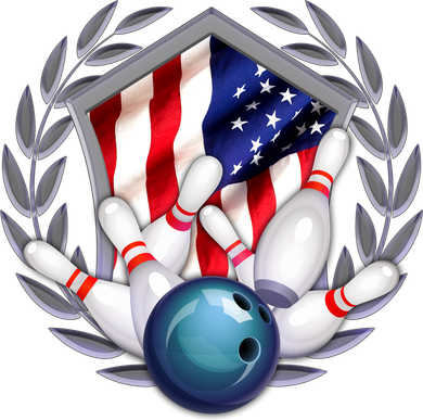 American Bowling Team Flag Ornament