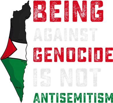 Being Against Genocide Is Not Antisemitism Support Palestine Women's Sweatshirt