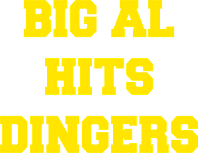 Big Al Hits Dingers Baseball Tote Bag