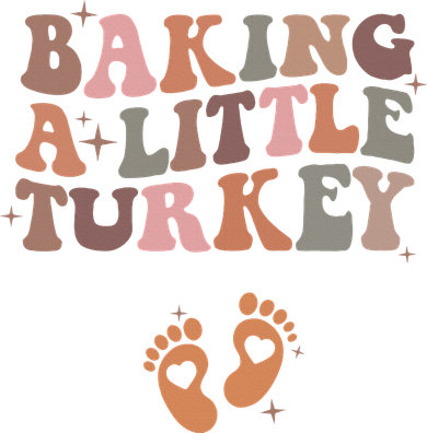 Baking A Little Turkey Pregnancy Announcement Baby Reveal  Backpack