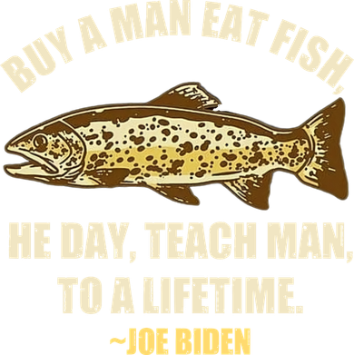 Buy A Man Eat Fish Joe Biden Ceramic Ornament