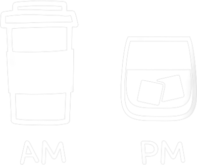 Big And Tall Am To Pm Coffee Whisky Rum Tequila Vodka Coaster