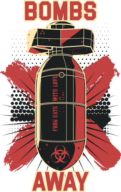 Bombs Away Trash Polka Ornament