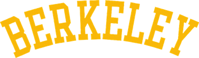 Berkeley Arched Varsity Text Yellow Berkeley Polo
