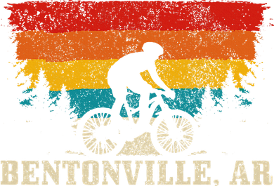 Bentonville Arkansas Vintage Mountain Bike Cycling Sweatshirt