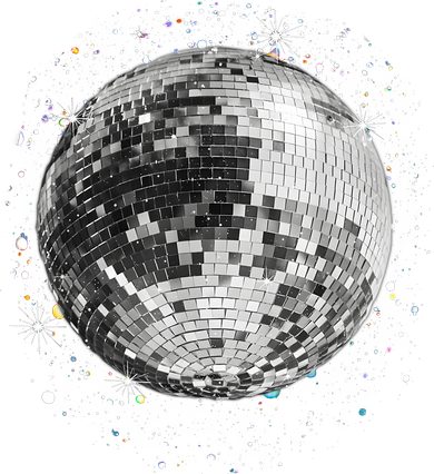 Black And White Disco Ball Club Retro Button