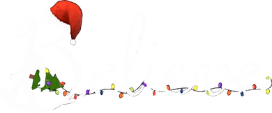 Believe Black And White Christmas Ornament