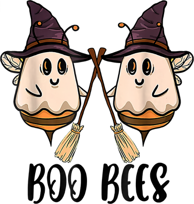 Boo Bees Couples Witch Halloween Costume Ghost Funny Pajama Set