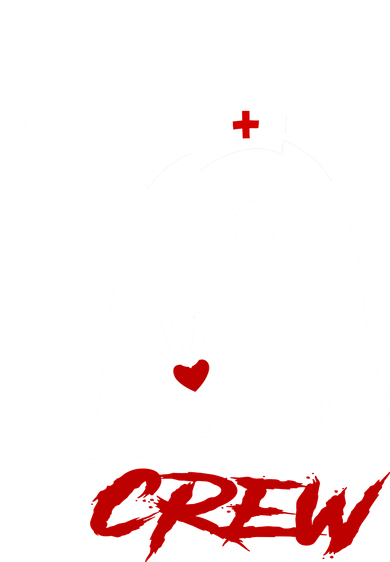 Boo Boo Crew Nurse Ghoost Hooded Wearable Blanket
