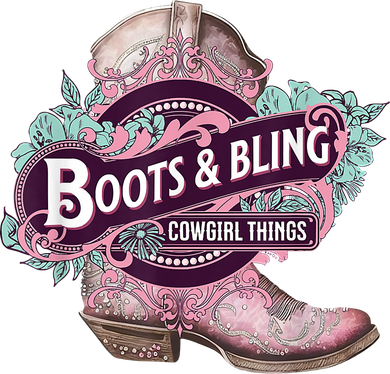Boots & Bling Cowgirl Things Cute Western Country Rodeo Coaster