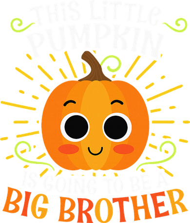 Big Brother Cute Thanksgiving Pumpkin Pregnancy Announcement Women's Hoodie