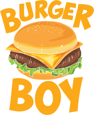 Burger Boy Loves Cheeseburger And Hamburger Gift Women's V-Neck T-Shirt