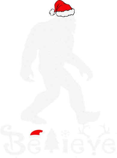 Bigfoot Believe Santa Hat Christmas Funny Xmas Holiday Tumbler