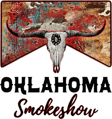 Boho Bull Skull Cow Print Oklahoma Smokeshow Western Country Doggie Tank