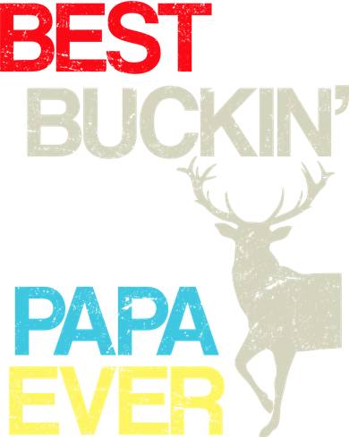 Vintage Best Buckin Papa Hunting Kids Hoodie