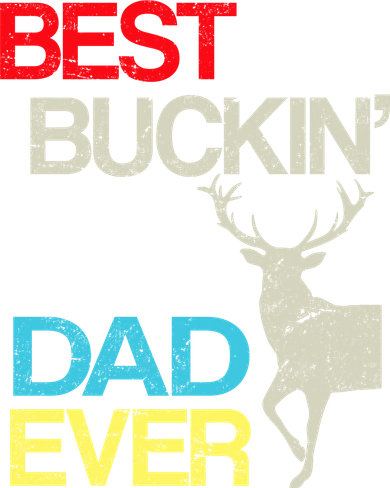 Vintage Best Buckin Dad Hunting Kids Hoodie