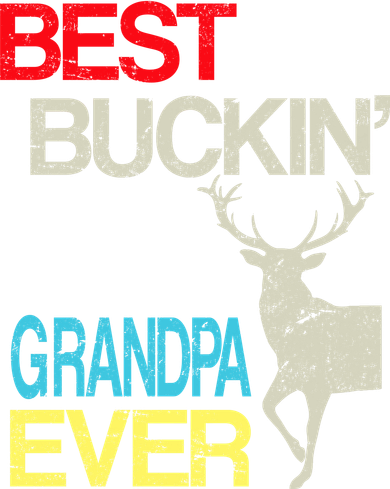 Vintage Best Buckin Grandpa Hunting Kids Hoodie