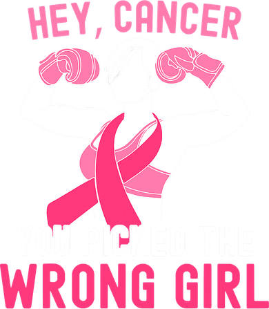 Breast Cancer Awareness Hey Cancer You Picked The Wrong Girl Coaster