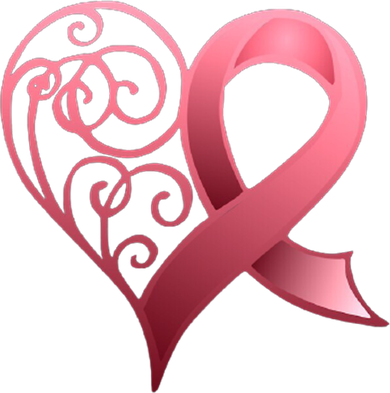 Breast Cancer Awareness Ribbon Heart Pattern Mousepad