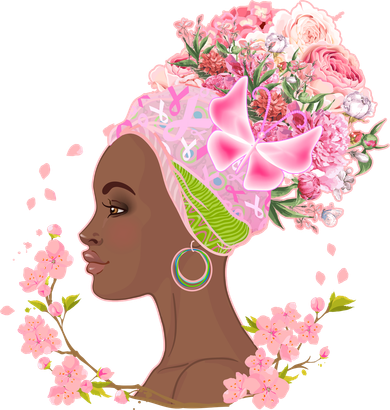 Breast Cancer Awareness Pink Flower Warrior Survivor Mousepad
