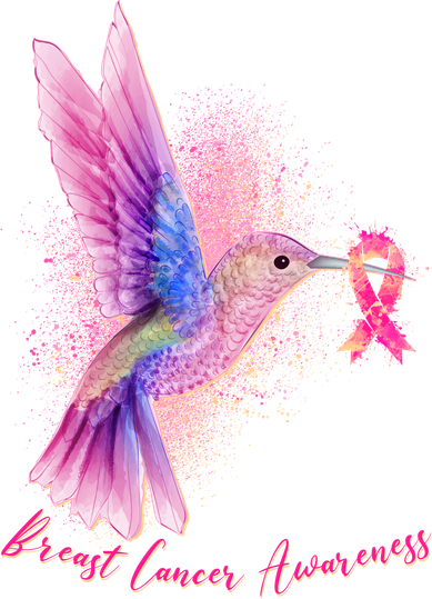 Breast Cancer Awareness Painted Hummingbird Toddler Sweatshirt