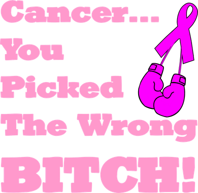 Cancer You Picked The Wrong Bitch Breast Cancer Women's Tank Top