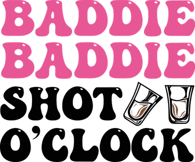 Baddies Caribbean Baddie Baddie Shot O Clock Tote Bag