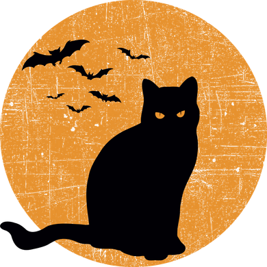 Black Cat Halloween Moon Toddler Hoodie