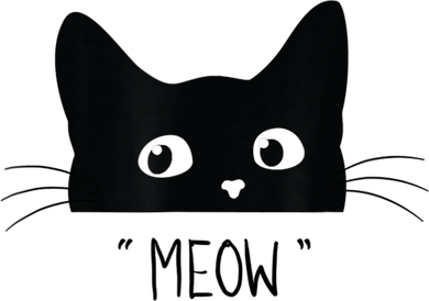 Black Cat Meow Cat Meow Kitty Funny Cats Kitty Coaster