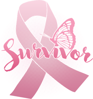 Breast Cancer Survivor Butterfly Button