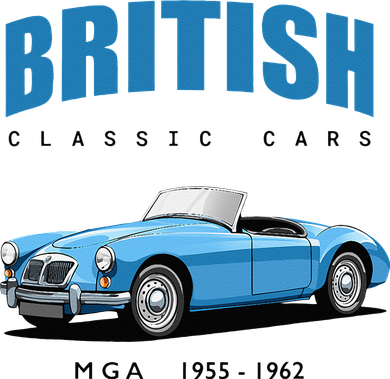 British Classic Sports Cars MG MGA Kids T-Shirt