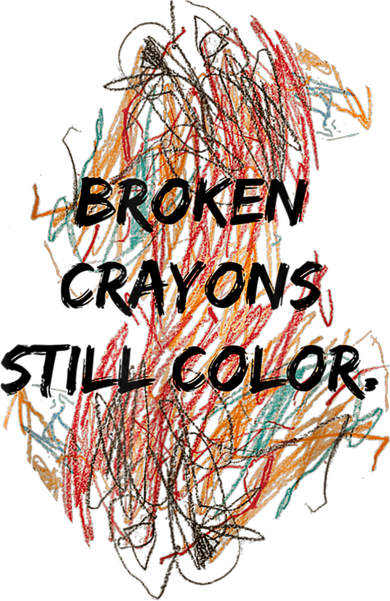 Broken Crayons Still Color Mental Health Awareness Supporter Women's Long Sleeve Shirt