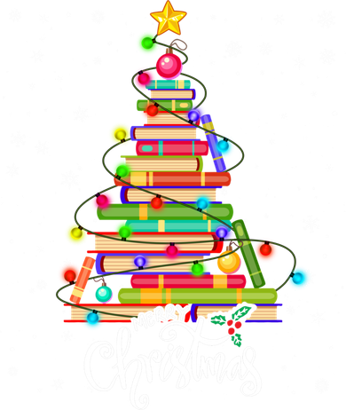 Books Christmas Tree Funny Love Reading Book Lover Librarian Cool Gift Kids Hoodie