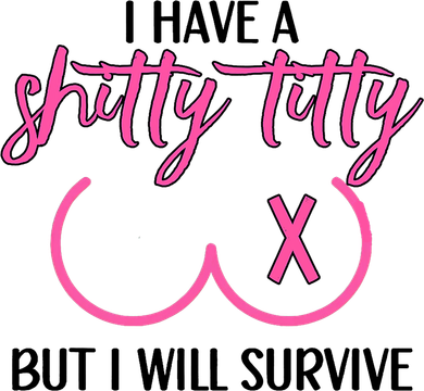 Breast Cancer Tees I Have A Shitty Titty But I Will Survive Polo